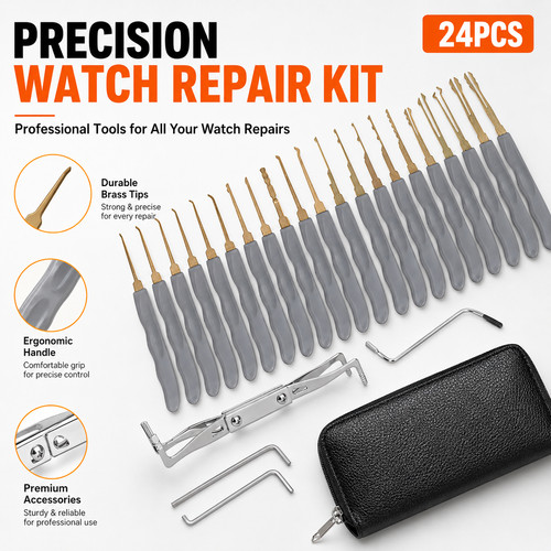 24pcs lock picking tool set - 24pcs,