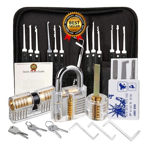 34pcs lock set picking kits - lock,