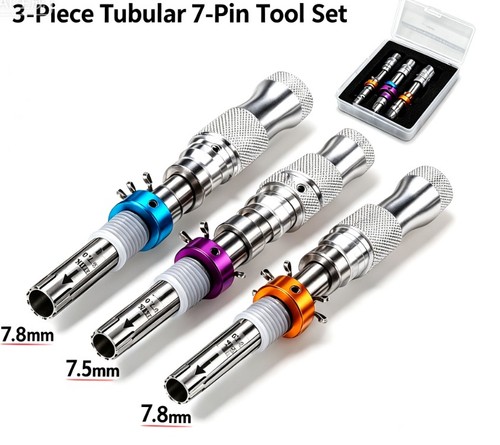 Pin tubular lockpick set - 7-pin,